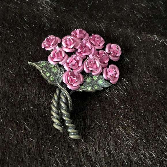 Avon Jewelry - Avon Pink Rose Bouquet Brooch